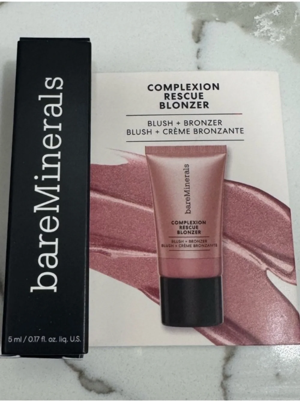 bareMinerals Complexion Rescue Blonzer Blush + Bronzer in Kiss of Mauve NEW!